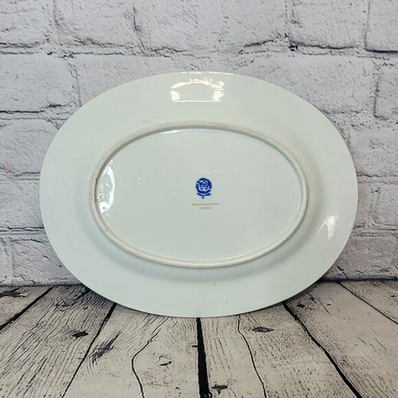 Antique China Platter Willow Pattern by Royal Worcester - Picture 2 of 5